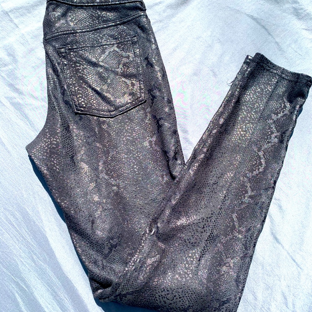 JLO Faux Snakeskin Jeggings